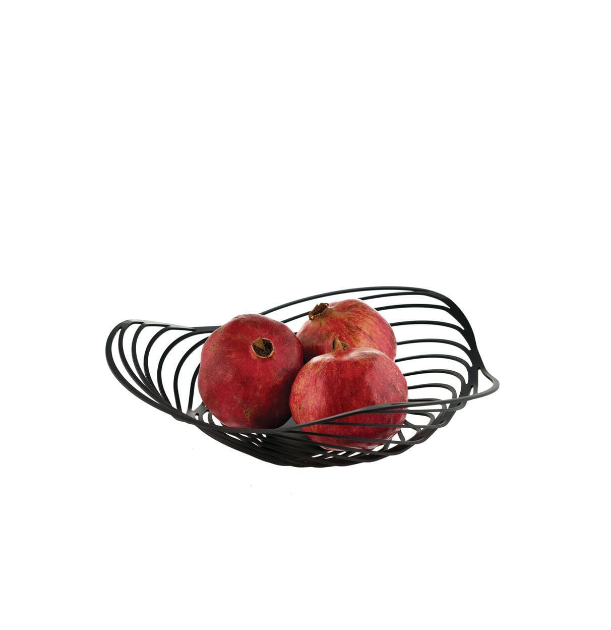 Alessi Trinity Fruit Bowl, negro