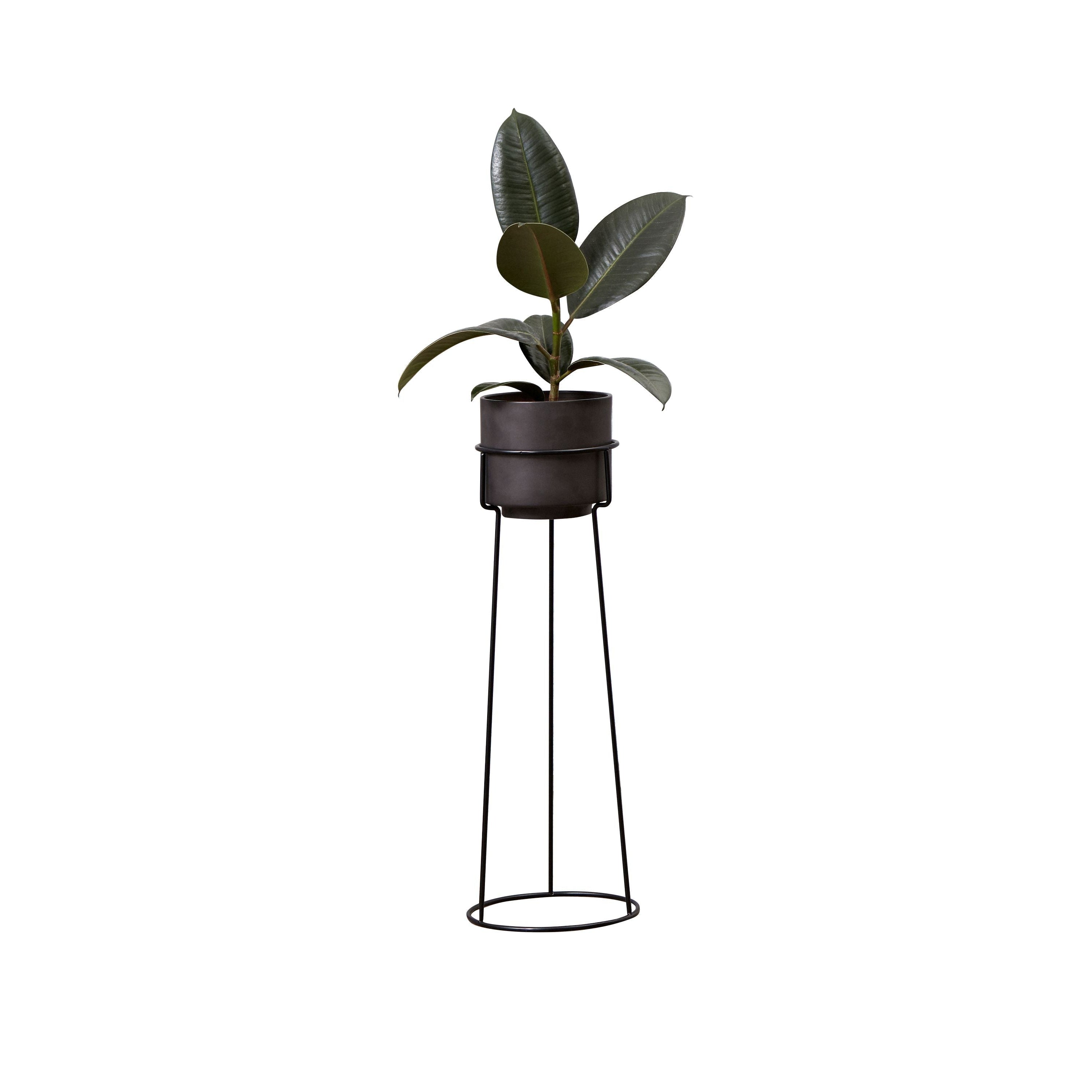 Andersen Møbler En planteblomsterpot Hxø 12x13,3 cm, mørkegrå