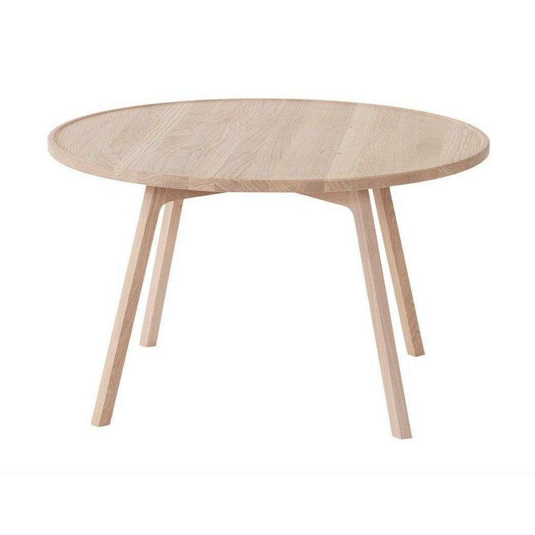 Andersen Møbler C2 Sofabord Hvidpigmenteret Eg, ø 80cm