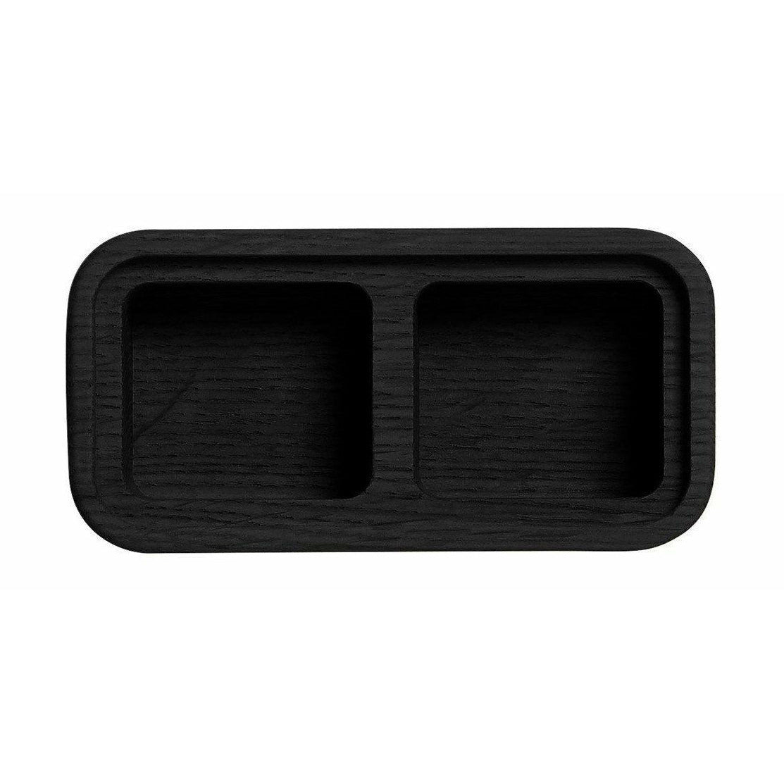 Les meubles Andersen créent une boîte en noir, 2 compartiments, 6x12cm