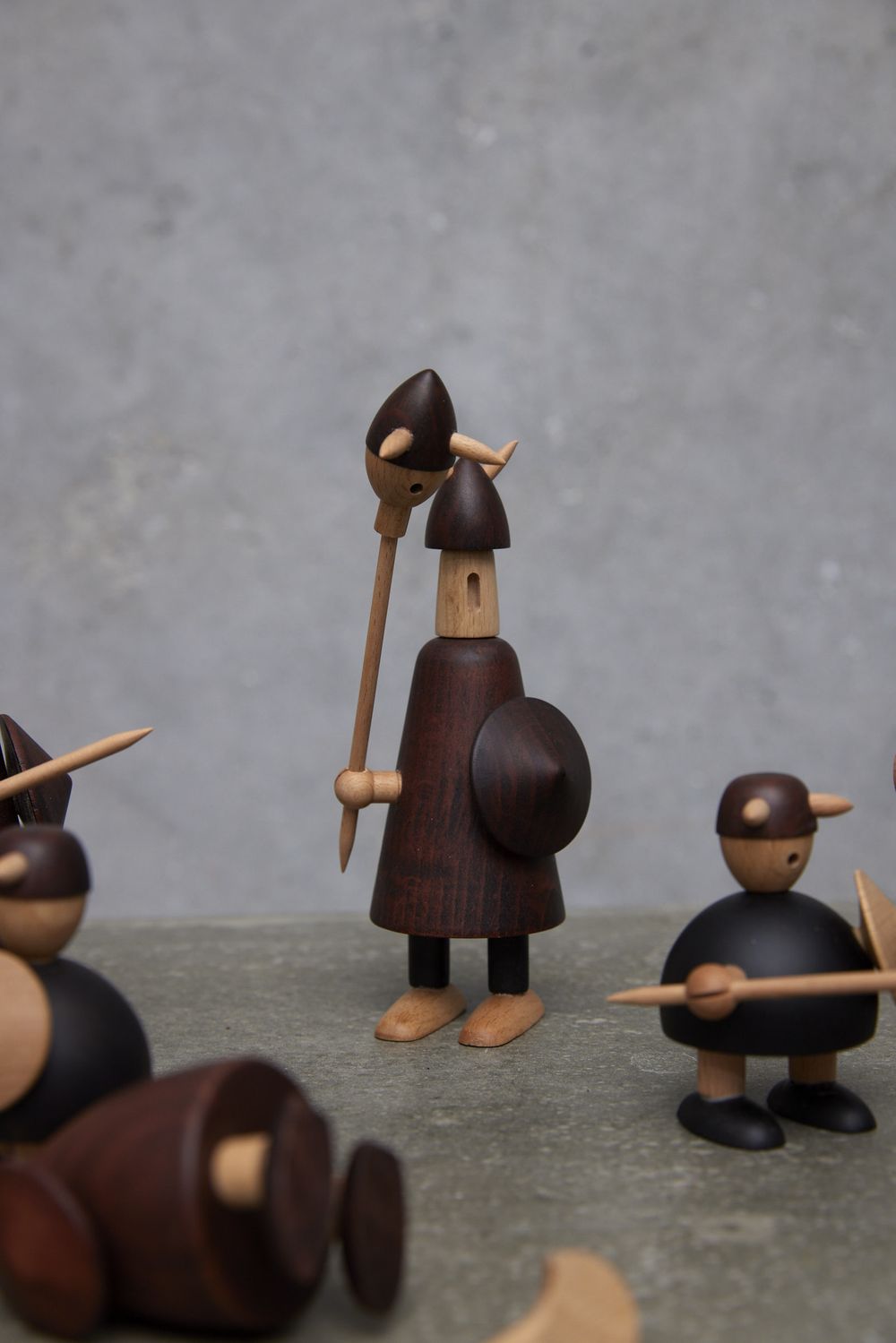 Andersen Möbel Die Wikinger von Dänemark Holzfigur, klein