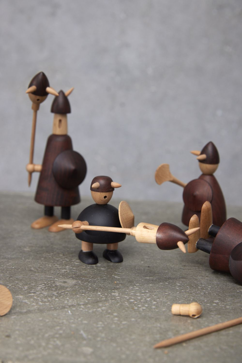 Andersen møbler Vikingerne af Danmark Wooden Figur, lille