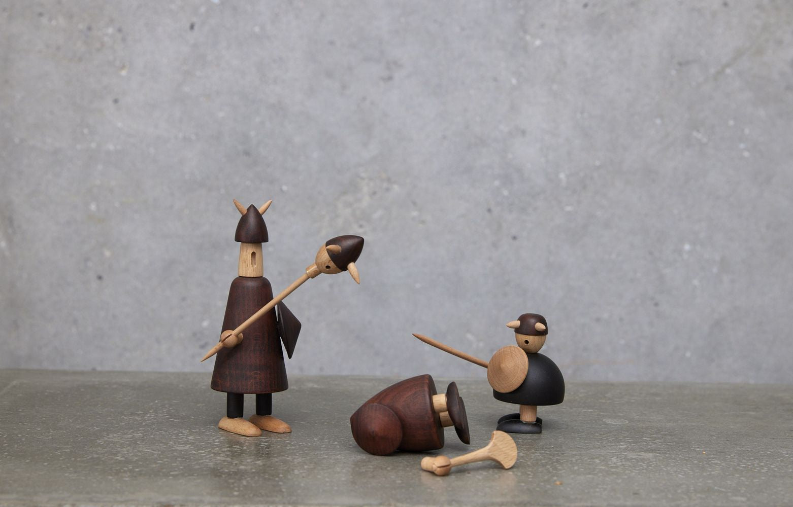 Andersen møbler Vikingerne af Danmark Wooden Figur, lille