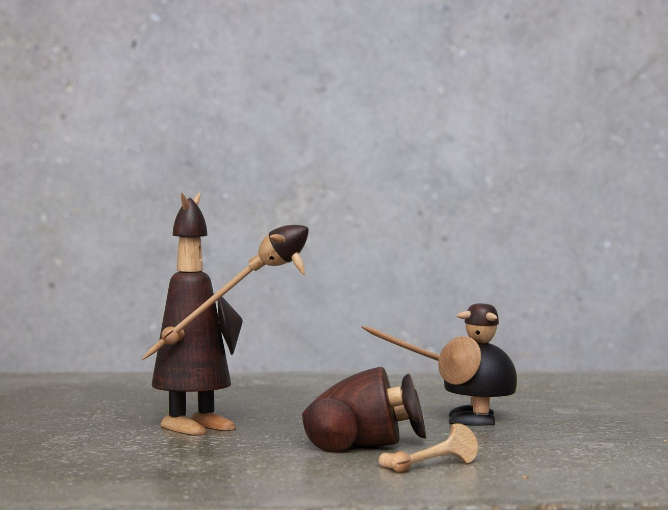 Andersen møbler Vikingerne af Danmark Wooden Figur, Medium