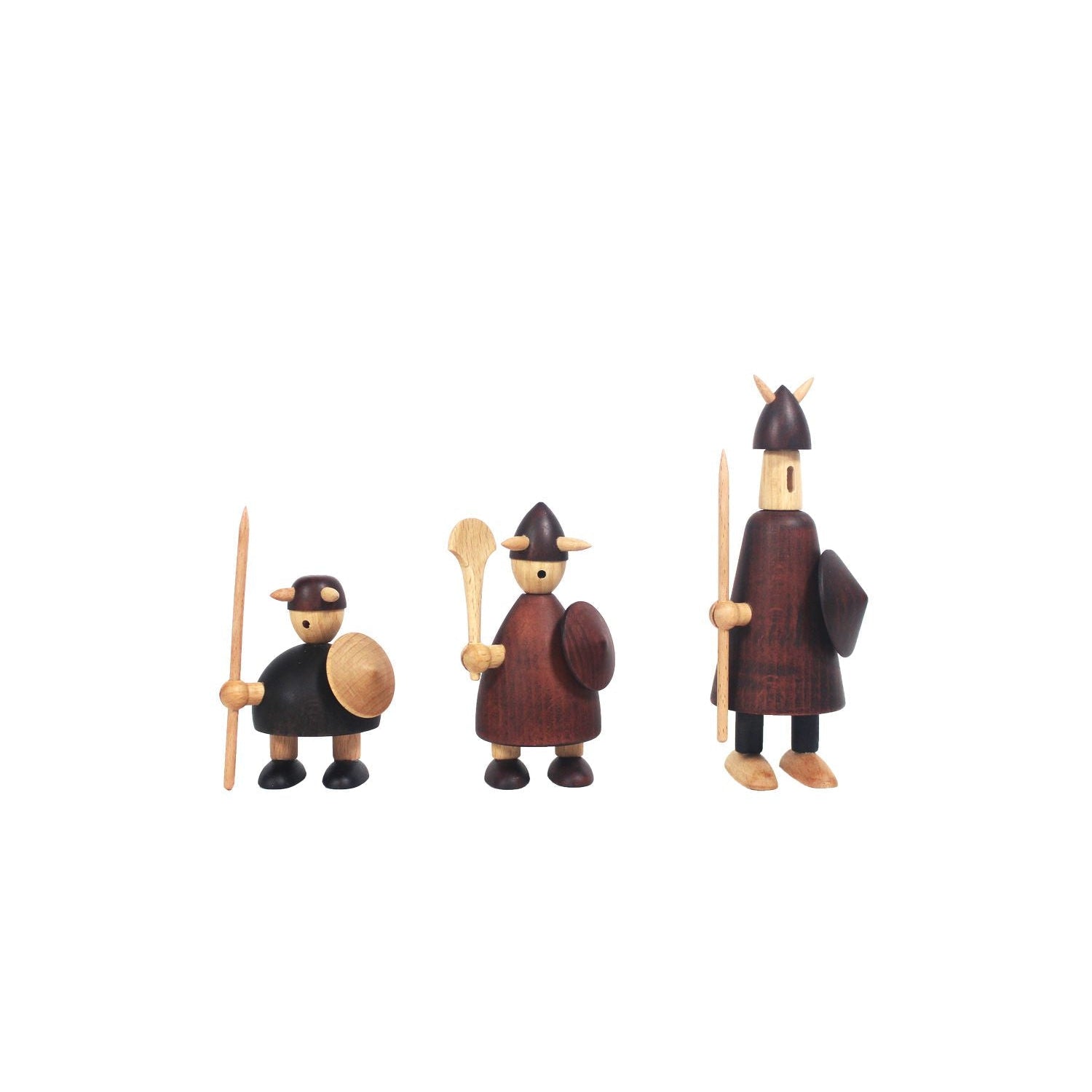 Meubles Andersen Les Vikings de la figure en bois du Danemark, petit