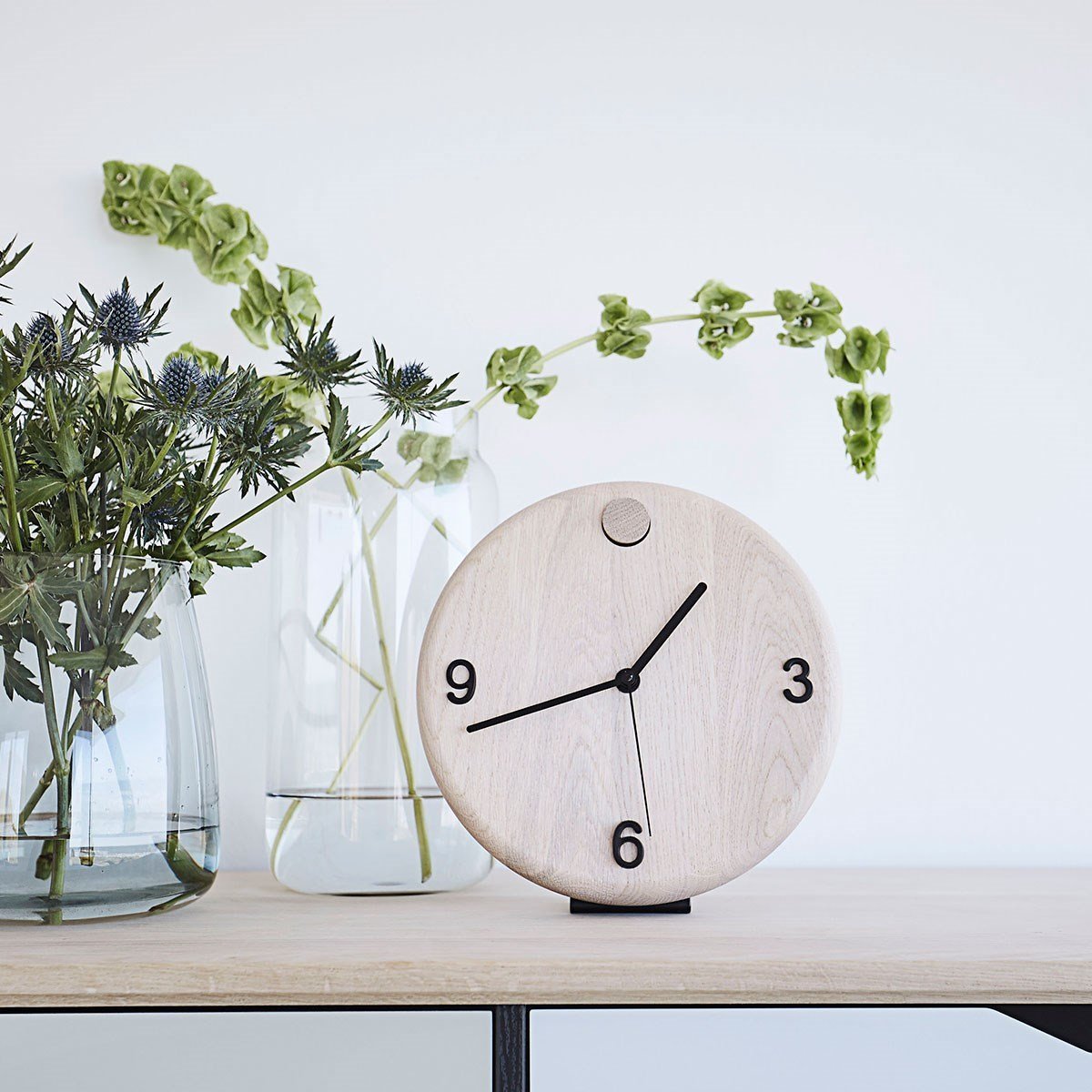 Annersen Furniture Wood Time Watch, Oak, Ø22cm