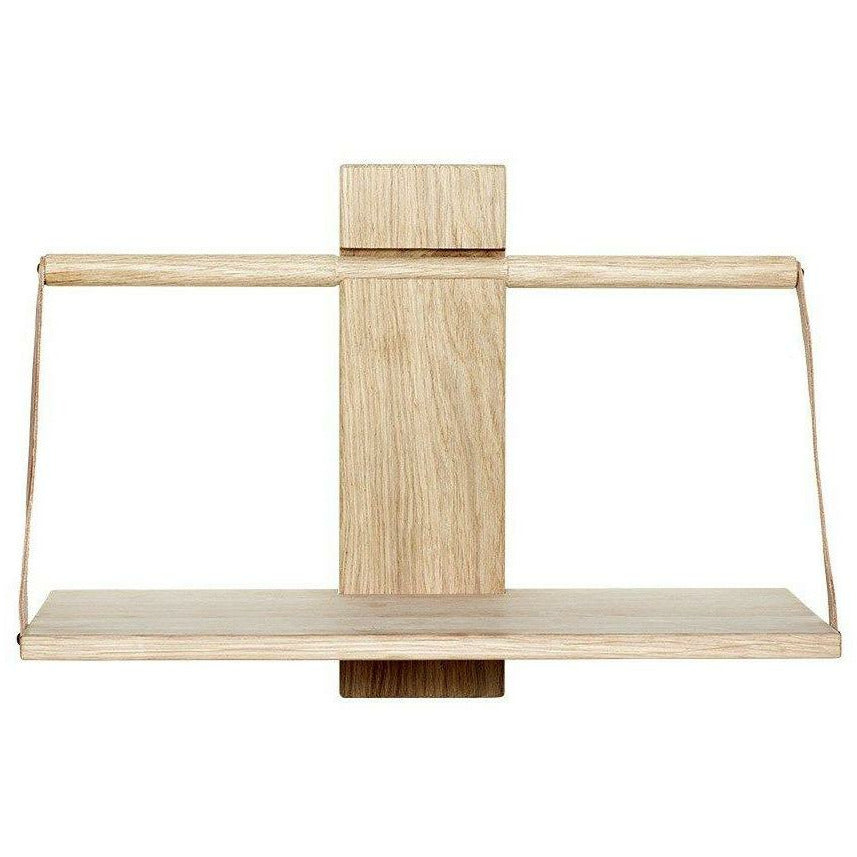 Muebles de Andersen estante de pared de madera, roble, medio