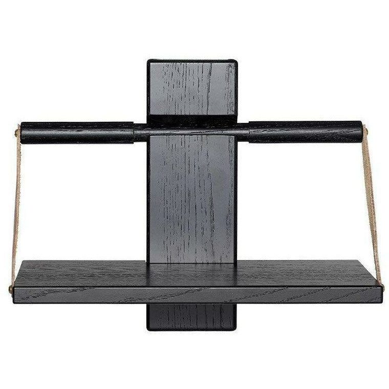 Andersen meubels houten muurplank, zwarte eiken, klein