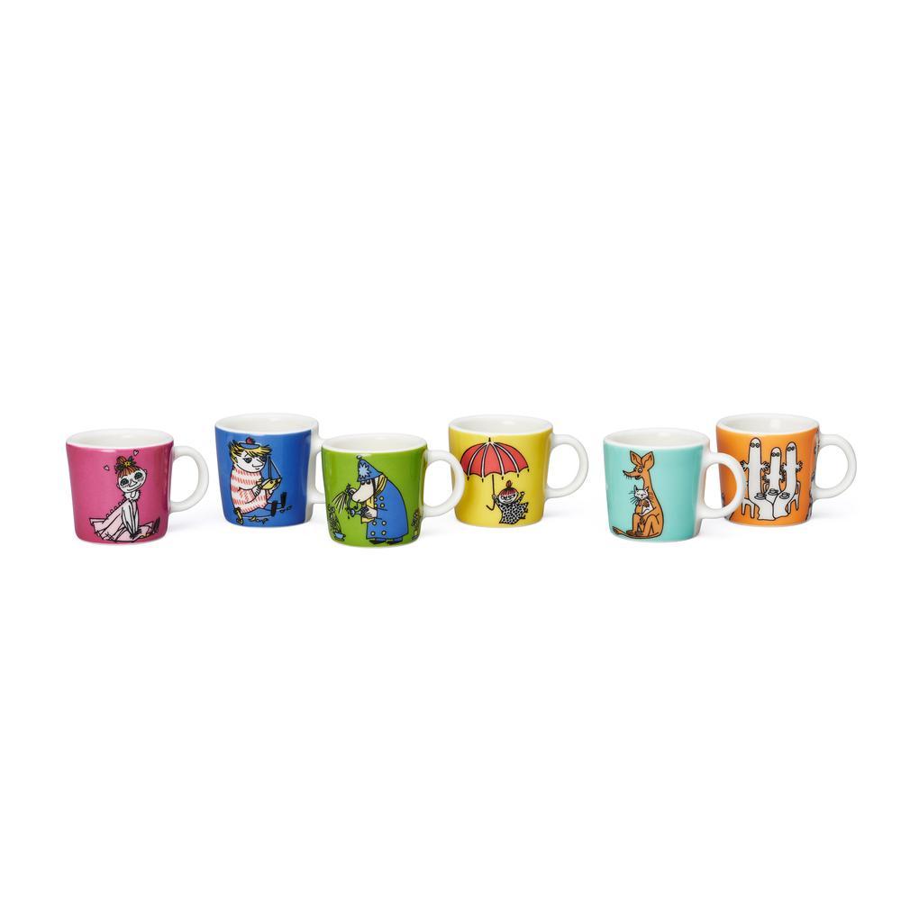 Arabia Arabia Moomin Mini Mug, Set Of 6