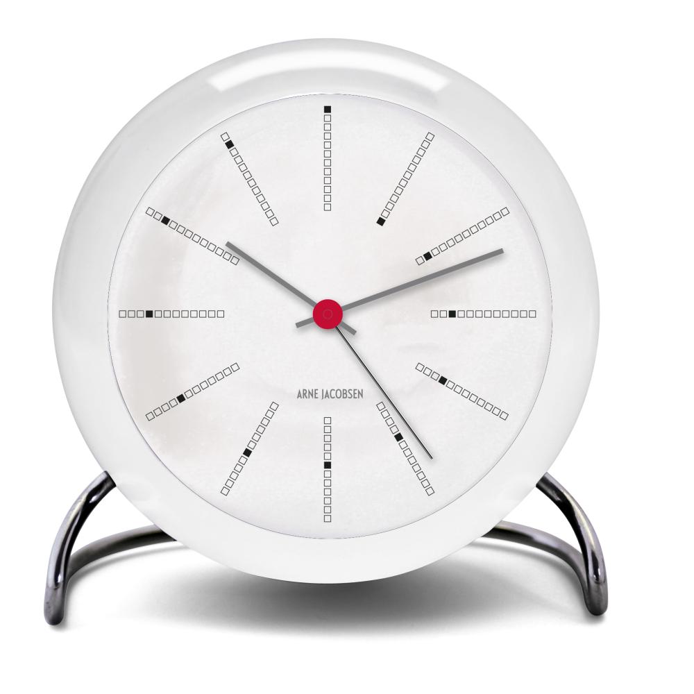Arne Jacobsen Banker's Table Clock con alarma