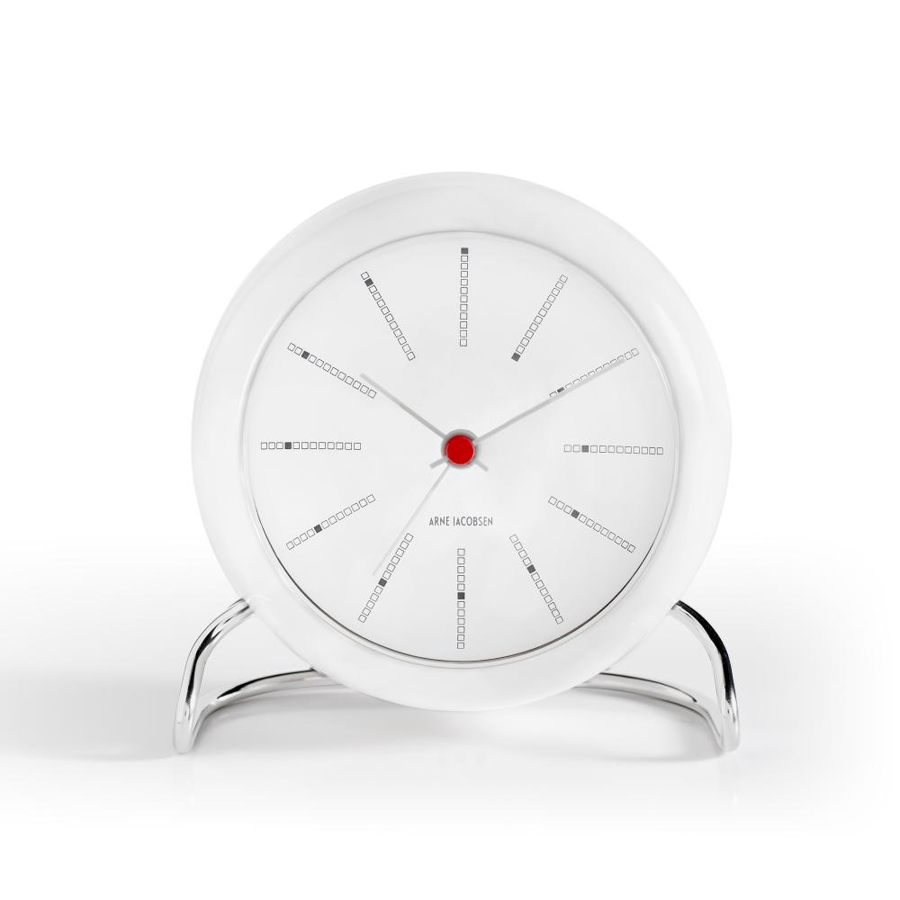 Arne Jacobsen Banker's Table Clock avec alarme