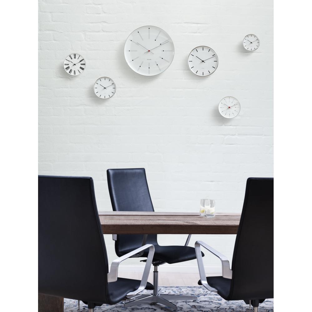 Arne Jacobsen Banker Wall Clock, 16 cm