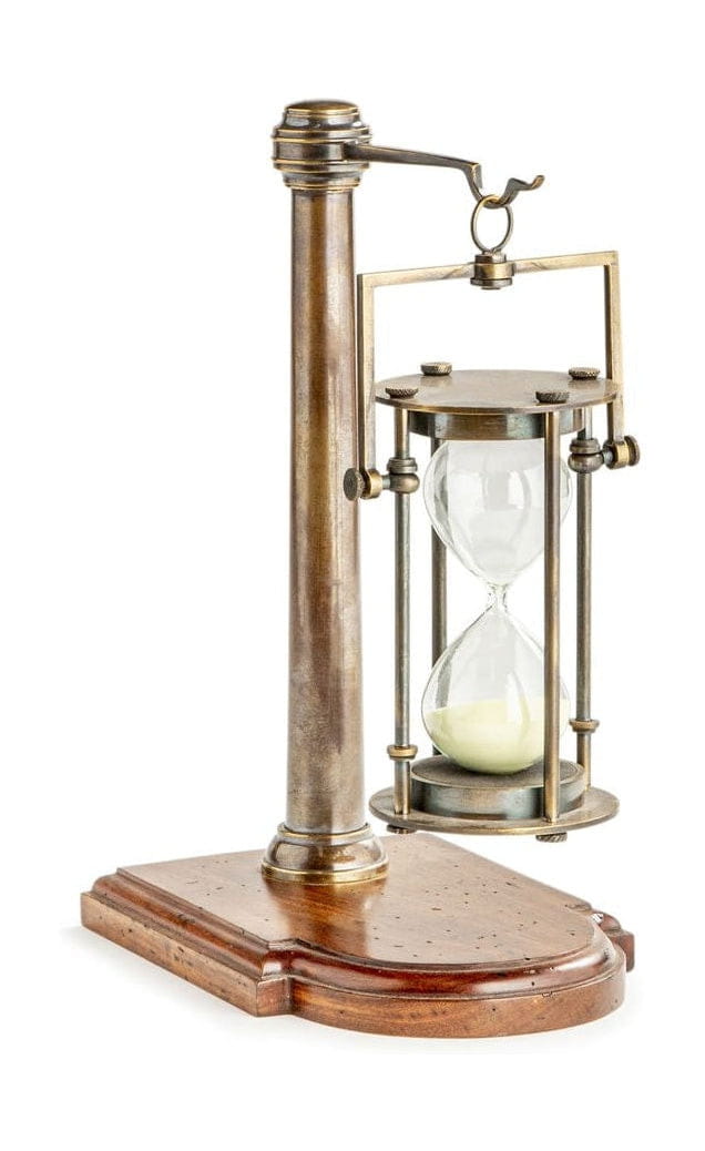 Authentische Modelle 30 Minuten Sanduhr, Bronzed mit Ständer