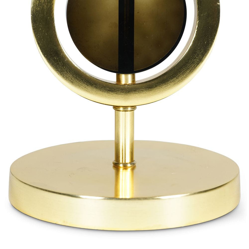 Modèles authentiques Double circulaire de lampe à cercle art déco, or