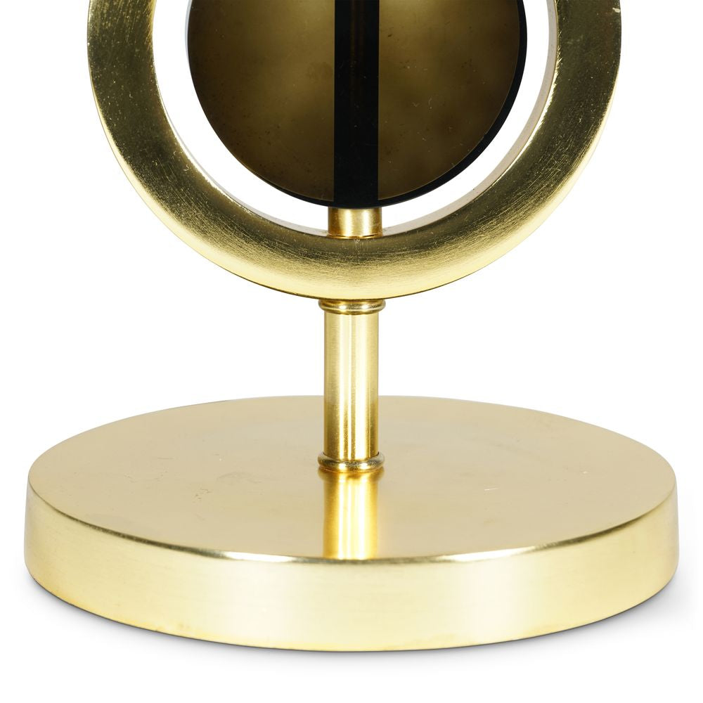 Modèles authentiques Double circulaire de lampe à cercle art déco, or