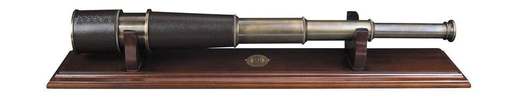 Modèles authentiques Télescope Spyglass avec panneau en cuir et support en bois