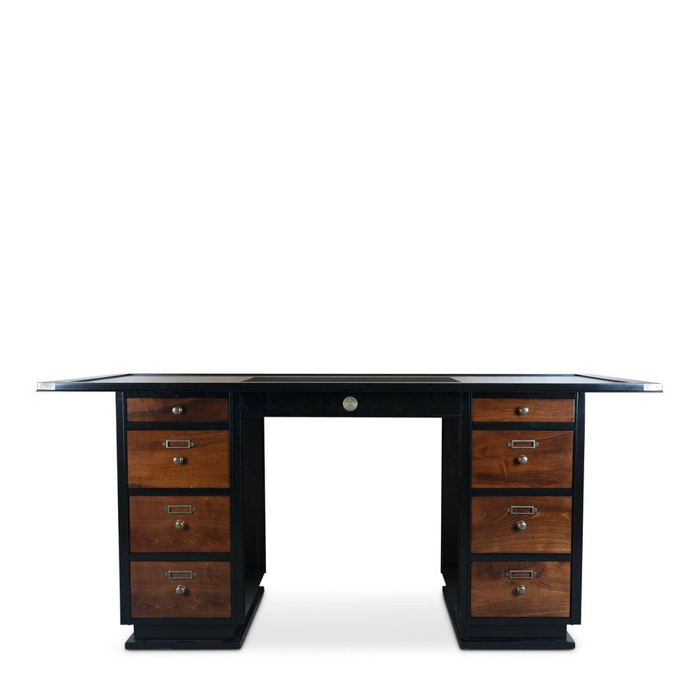 Auténtico modelos Captain's Desk LX H 170x78, negro