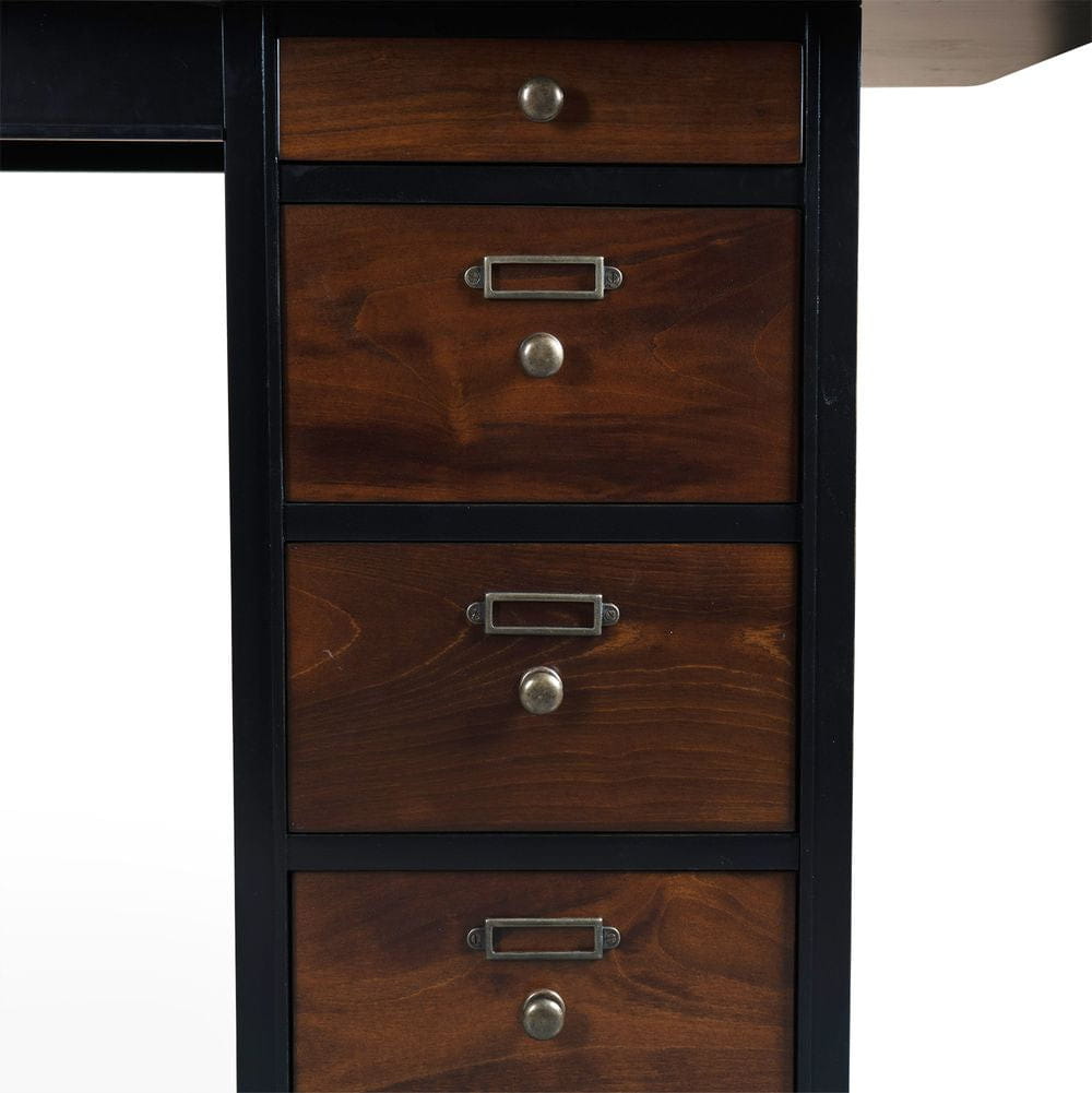 Authentische Models Captain's Desk LX H 170x78, schwarz