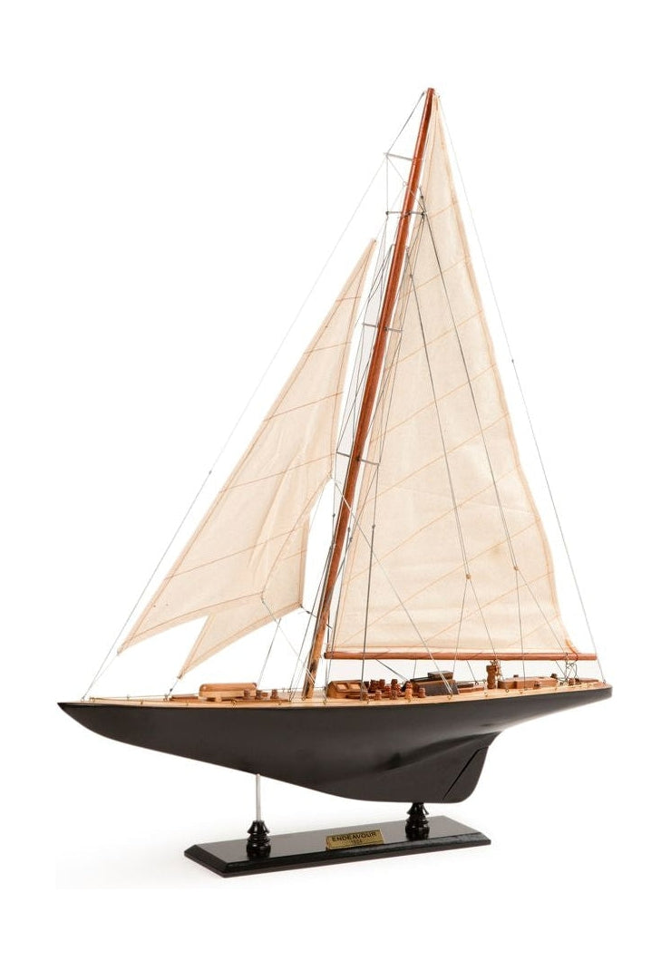 Authentische Modelle BESCHREIBEN L60 SAILSCHIFFEN MODELL, Schwarz/Weiß