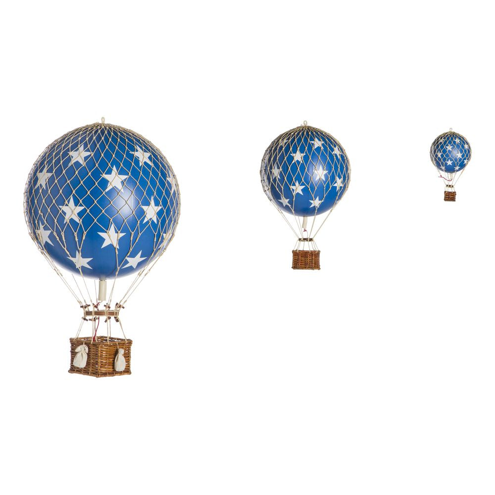 Modèles authentiques flottant le modèle de ballon de ciel, Blue Stars, Ø 8,5 cm