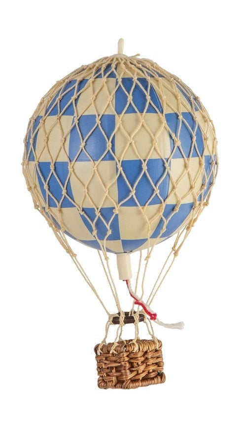 Authentic Models Floating The Skies Balloon Model, Check Blue, ø 8.5 Cm