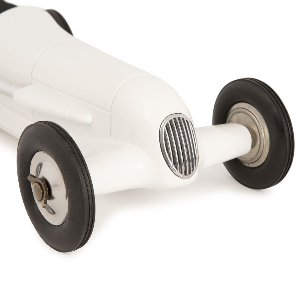 Modelos auténticos de modelos Indianapolis Racing Car Model, White/Black