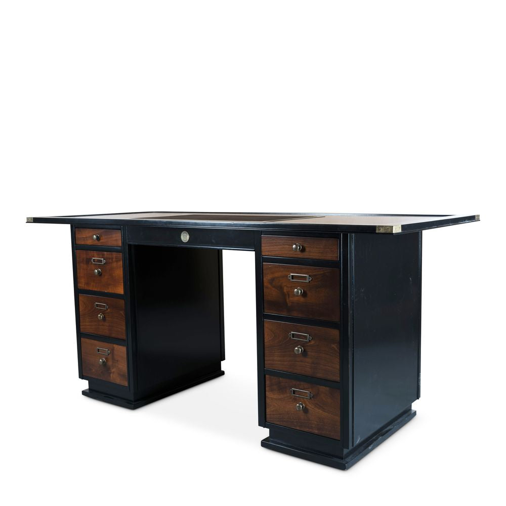 Authentische Models Captain's Desk LX H 170x78, schwarz