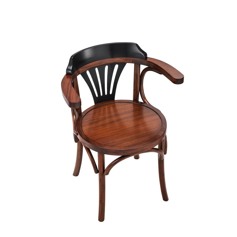 Authentic Models Navy Chair, Black & Honey