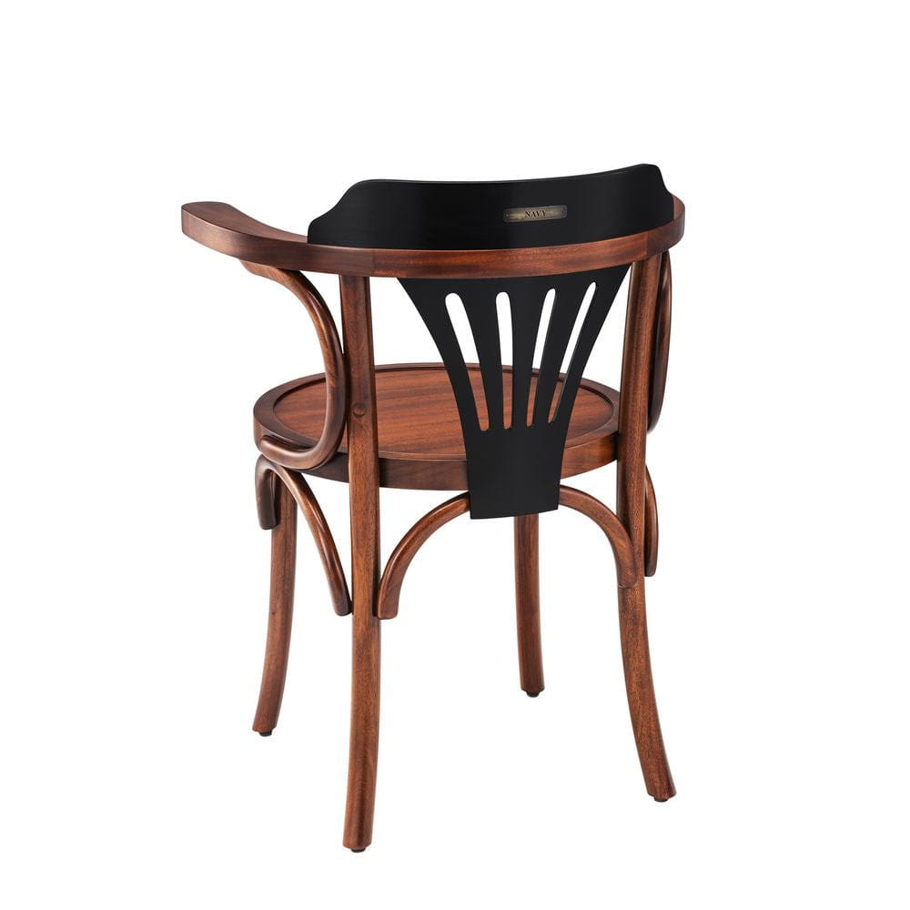 Authentic Models Navy Chair, Black & Honey