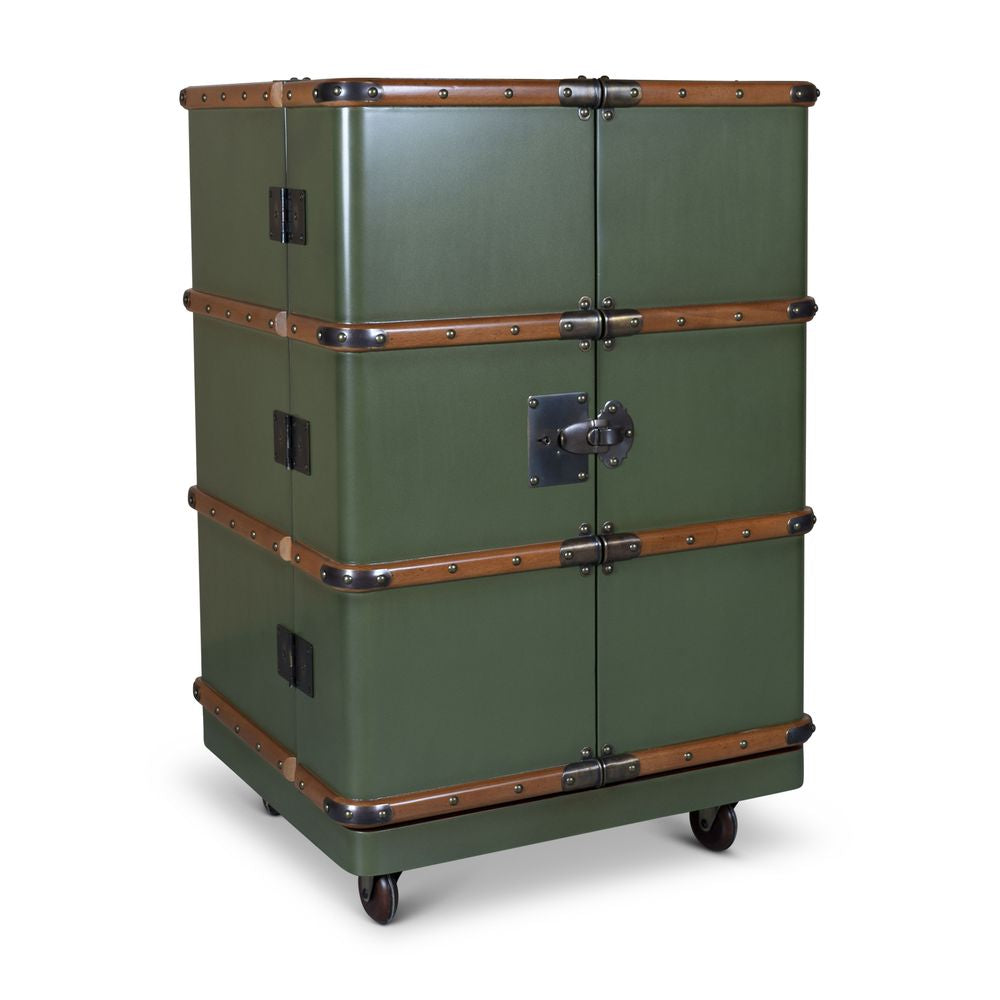 Autentiske modeller Polo Club Travel Cugcase Cabinet Bar, Field Green