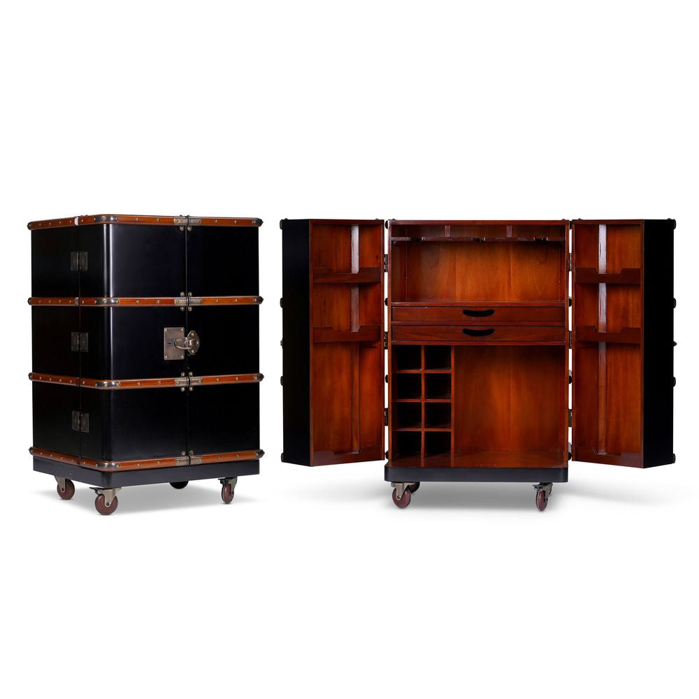 Modèles authentiques Polo Club Travel Varity Cabinet Bar, noir