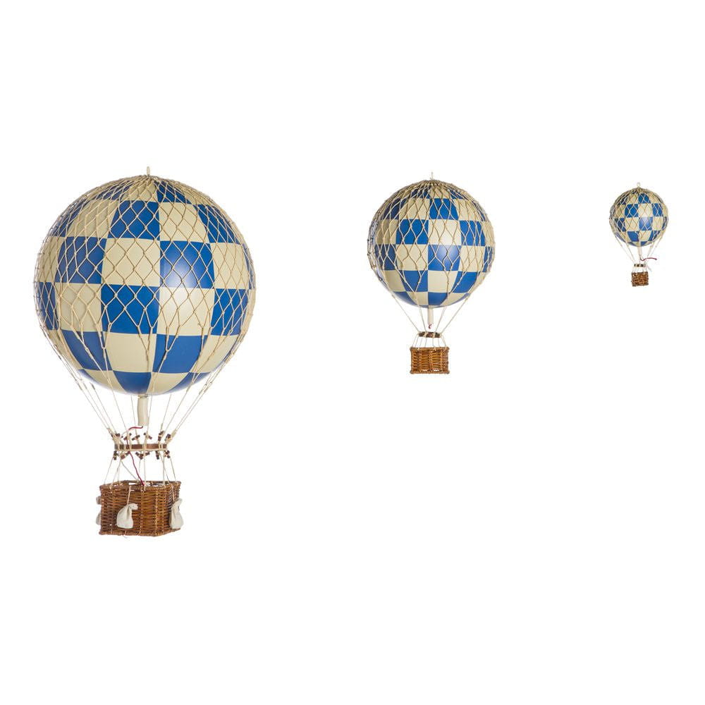 Modèles authentiques Royal Aero Balloon Model, Vérifiez le bleu, Ø 32 cm