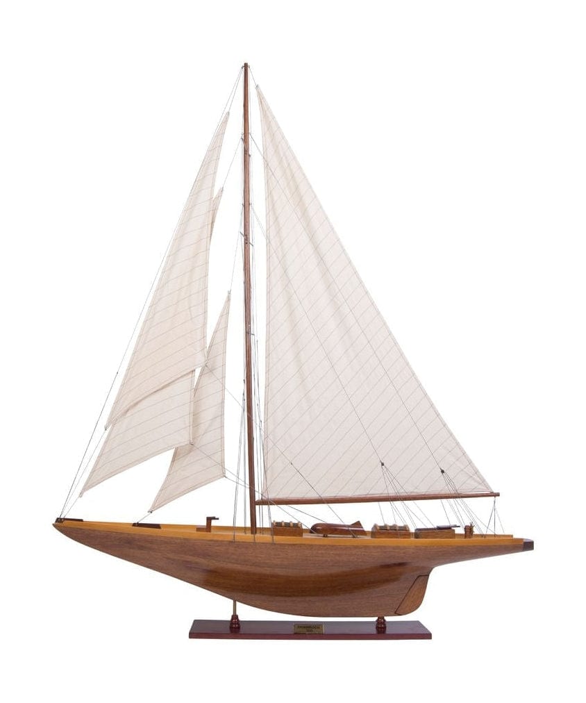 Authentische Modelle Shamrock Yacht Holzsegelschiff Modell