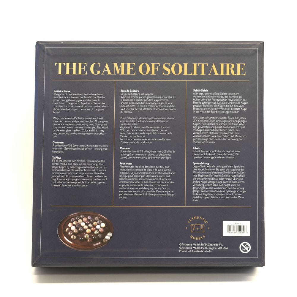 Authentische Models Solitaire -Spiel mit 38 Bällen