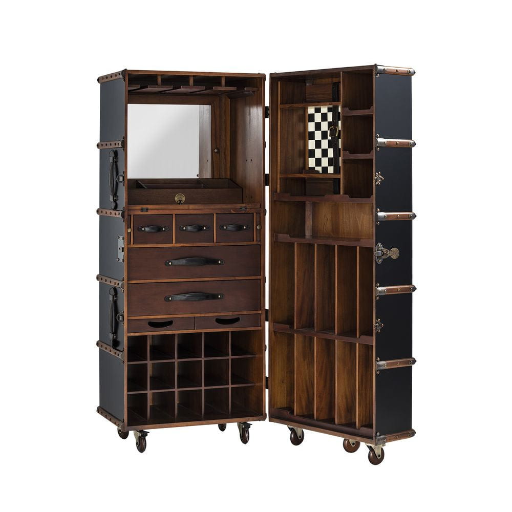 Authentische Modelle Kabine Cabinet Case, schwarz