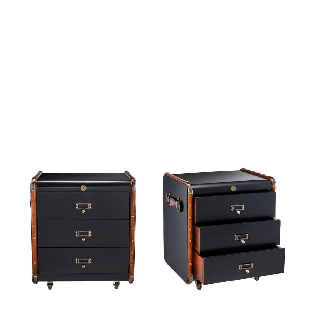 Authentic Models Stateroom Drawers Black, Small