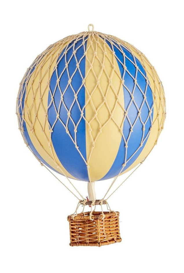 Autentiske modeller rejser let ballonmodel, blå dobbelt, Ø 18 cm