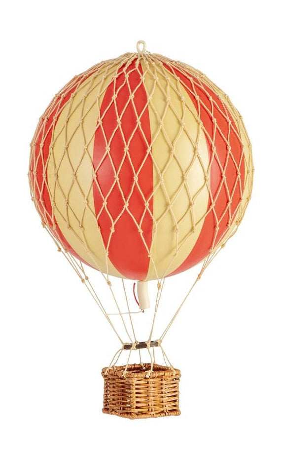 Autentiska modeller reser lätt ballongmodell, röd dubbel, Ø 18 cm
