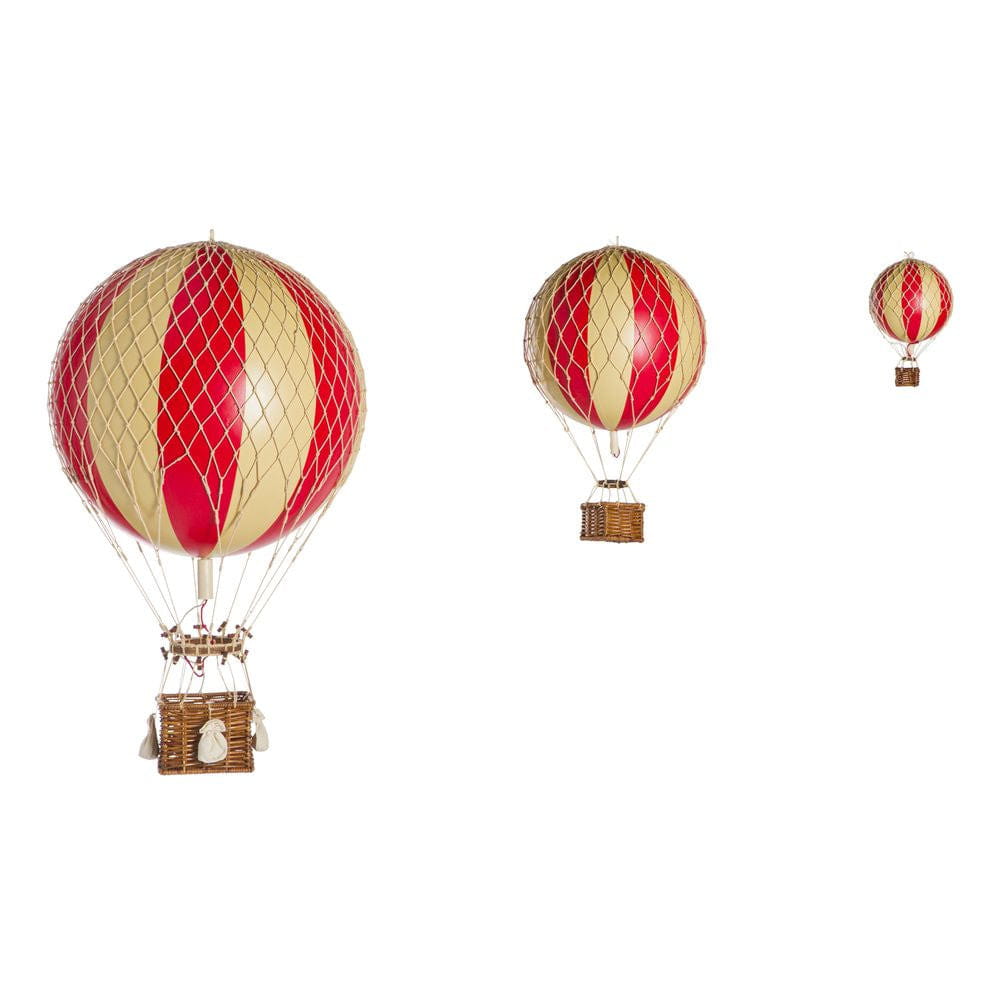 Authentische Modelle reisen Leichtballonmodell, rotes Doppel, Ø 18 cm