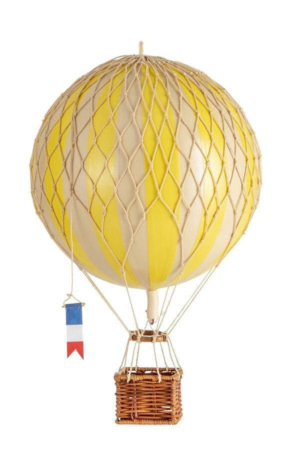 Autentiske modeller rejser let ballonmodel, ægte gul, Ø 18 cm