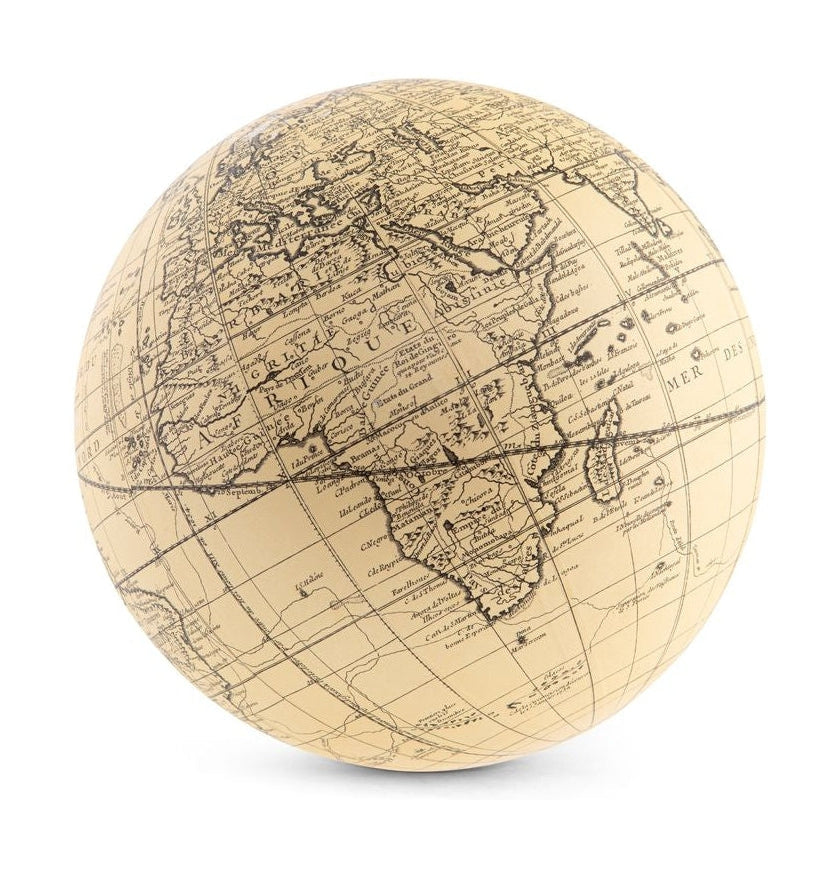 Authentische Modelle Vaugondy Earth Globe 14 cm, Elfenbein