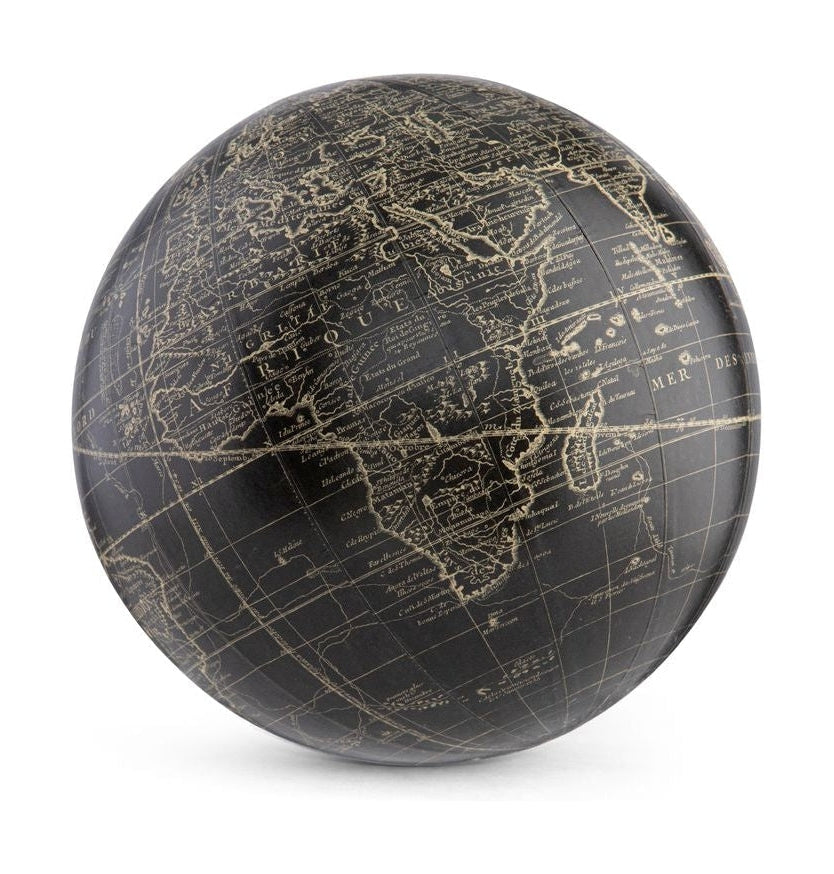 Authentische Modelle Vaugondy Earth Globe 14 cm, schwarz