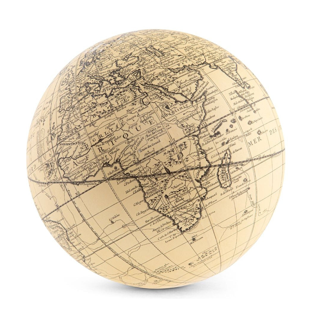 Authentische Modelle Vaugondy Earth Globe 18 cm, Elfenbein