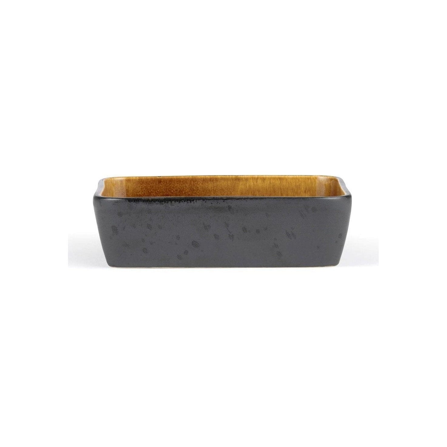 Bitz -bakschotel, zwart/barnsteen, L 30 cm