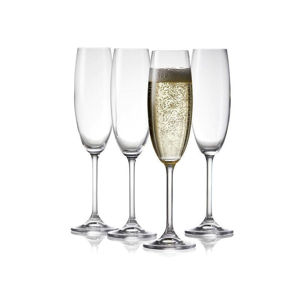Bitz Champagne Glass, Clear, 2 Pcs.