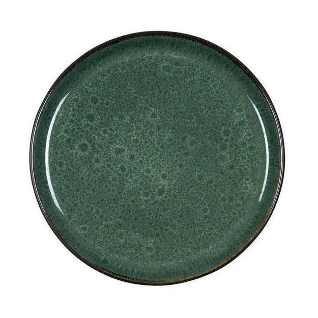 Bitz Mastro Plate Black/Green, Ø 21 cm