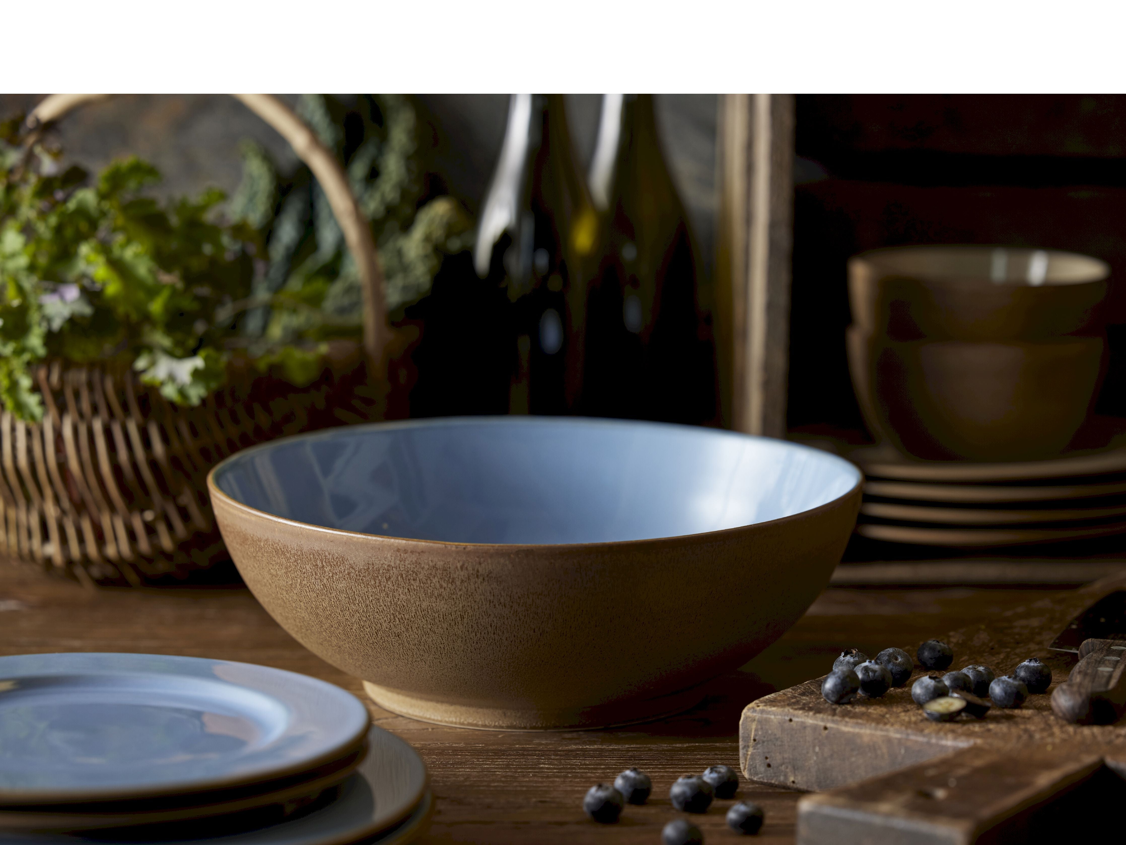 Bitz Salad Bowl 24 cm, bois / océan