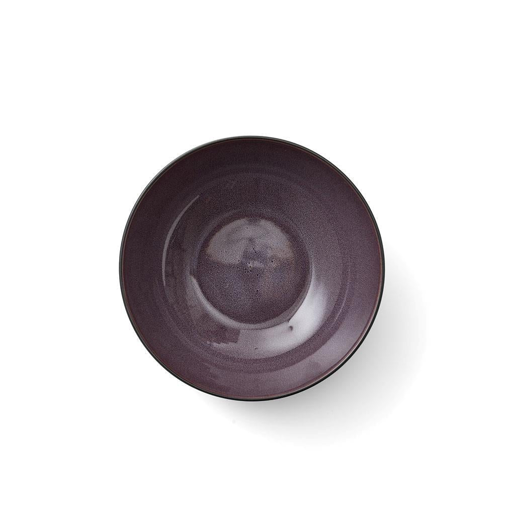Bitz Salad Bowl, Black/Purple, Ø 30 cm