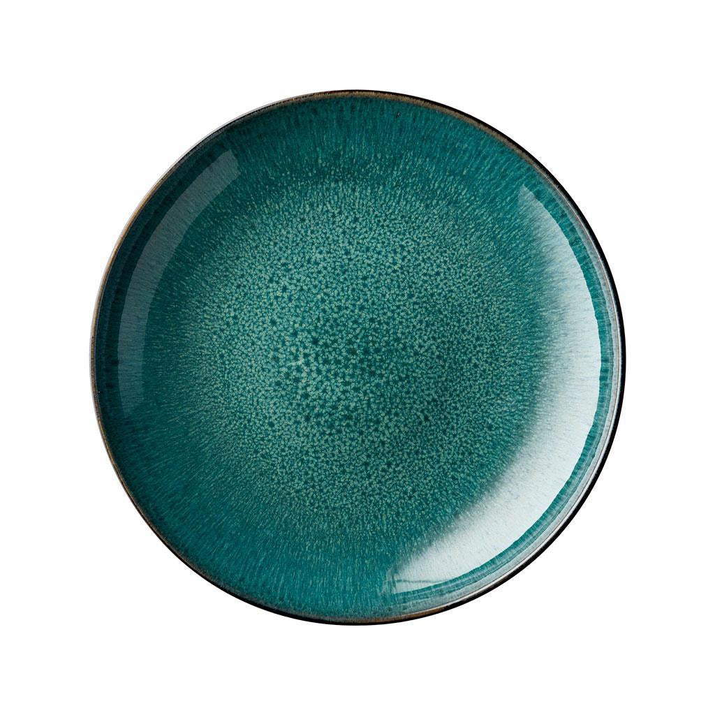 Bitz Serving Plate, Black/Green, ø 40cm