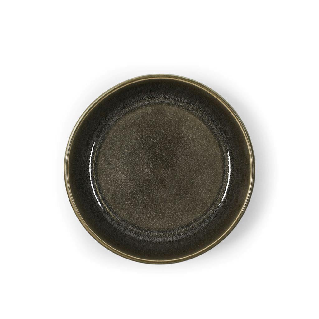 Tazón de sopa Bitz, gris/marrón oscuro, Ø 18 cm